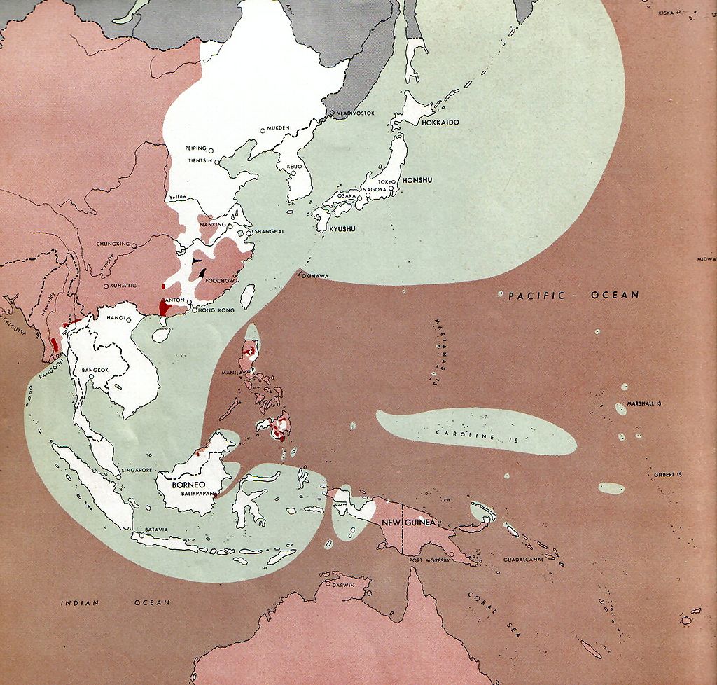 Japanese Control As of August 1945