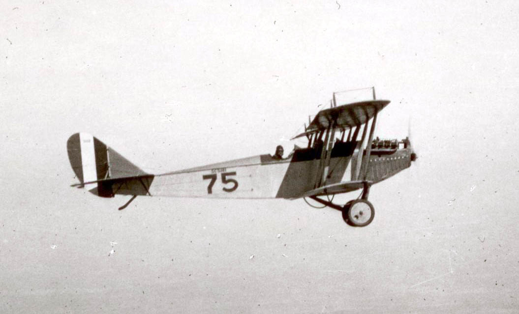 Curtiss JN-4 "Jenny" in WWI Training Flight