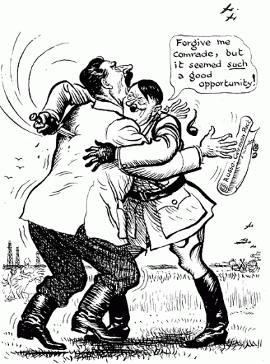 Stab In the Back, Theodore Geisel Cartoon, 1941 (UCSB Collection: Dr. Suess Goes to War)