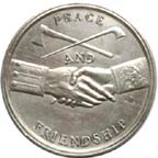 1801 Jefferson Peace Medal: Reverse