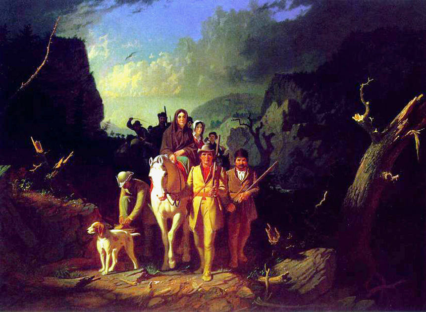 Daniel Boone Escorting Settlers Through the Cumberland Gap, George Caleb Bingham, 1851