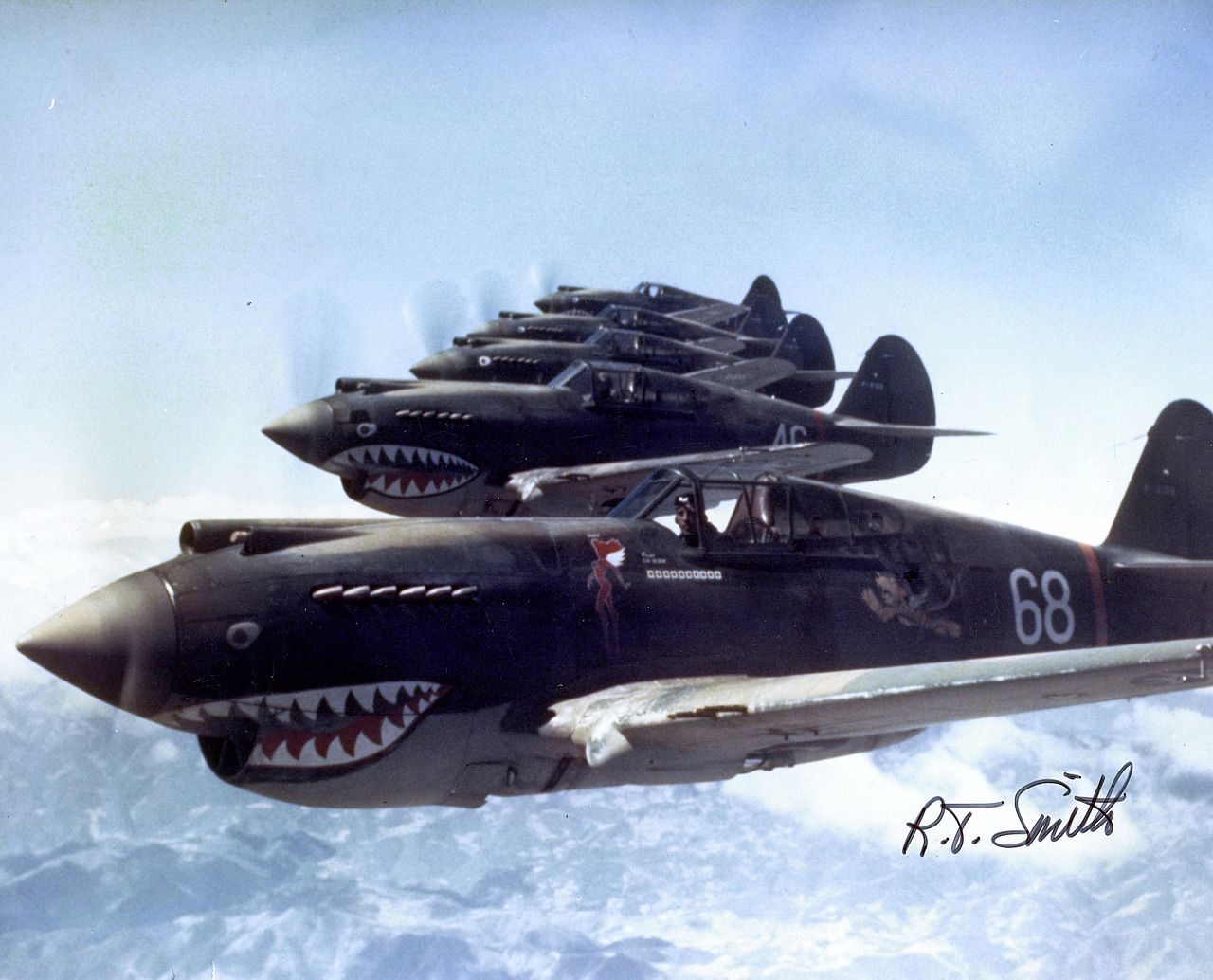 3rd Squadron Hell's Angels Flying Tigers, 1942, San Diego Air & Space Museum Archive (this group later formed the famous motorcycle gang of the same name)
