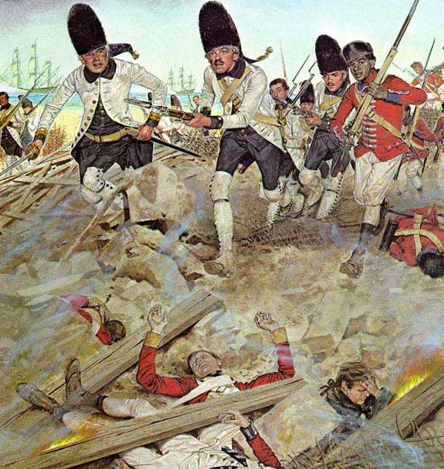 Spanish Grenadiers & Militia Pour Into Ft. George in Battle of Pensacola, Florida, U.S. Army Center of Military History