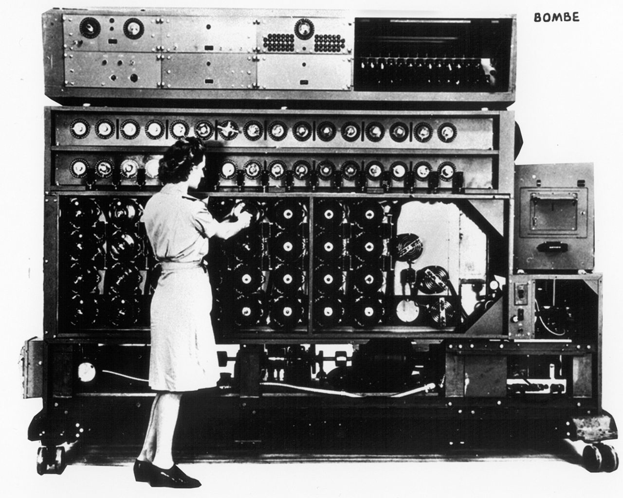 Bombe Computing Device Eliminated All Possible Encryptions From Intercepted Messages Until It Arrived At The Correct Solution.