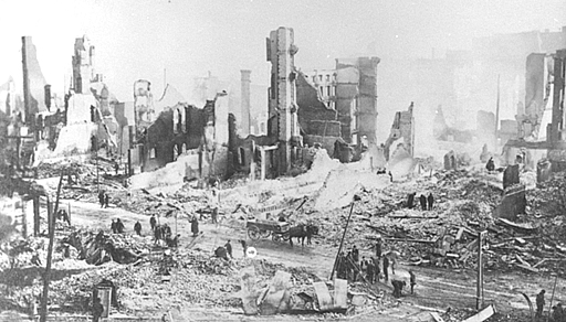 Aftermath of 1904 Baltimore Fire