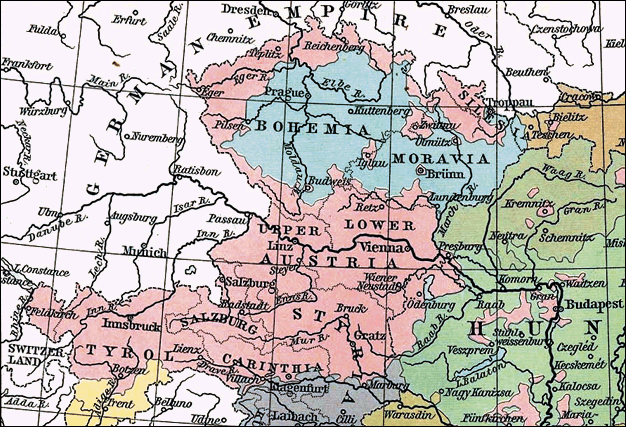 Germans in Western Austro-Hungarian Empire, ca. 1911