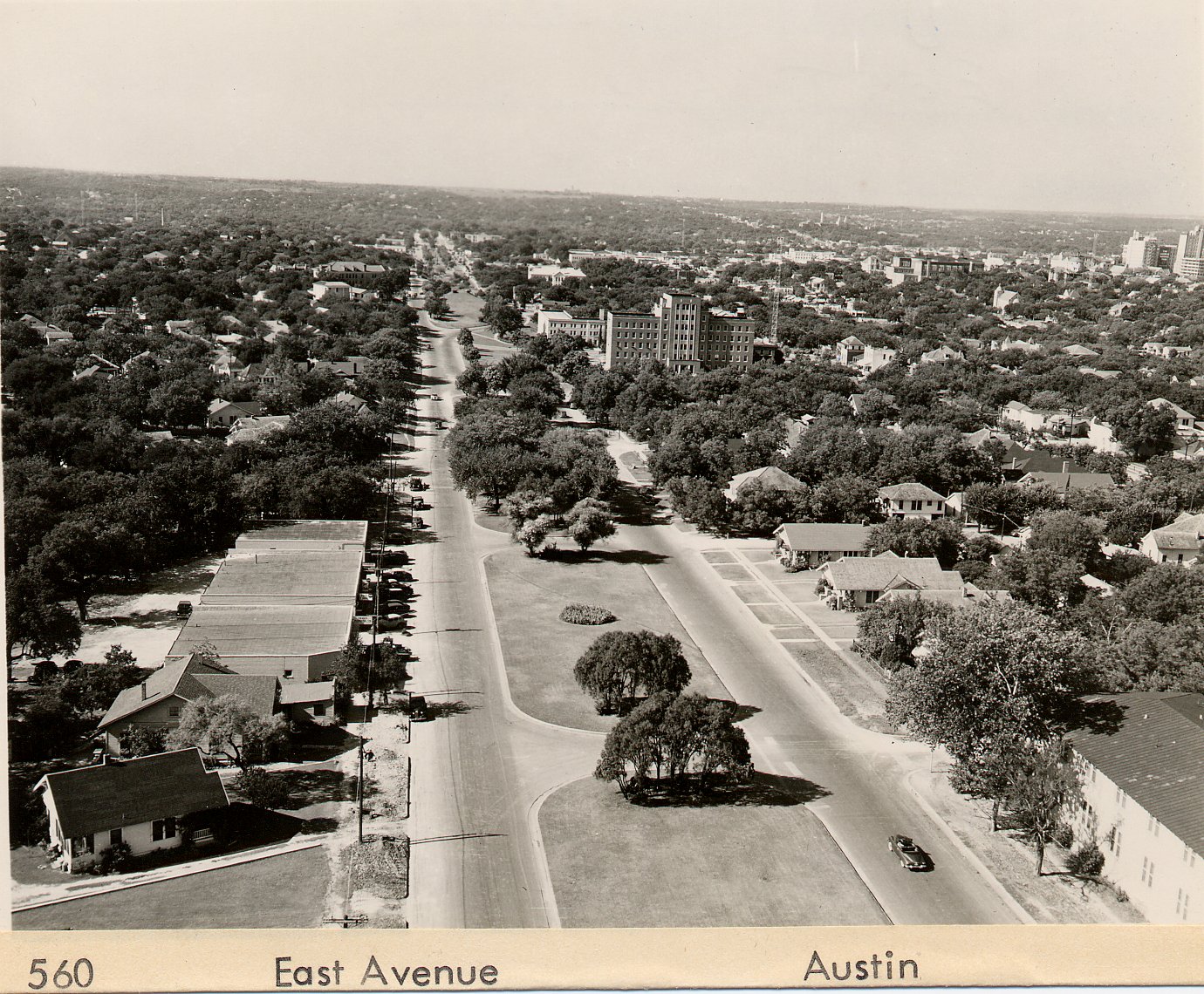 Old East Avenue, Austin, Site of Present-Day 1-35, Texas.Freeways.com