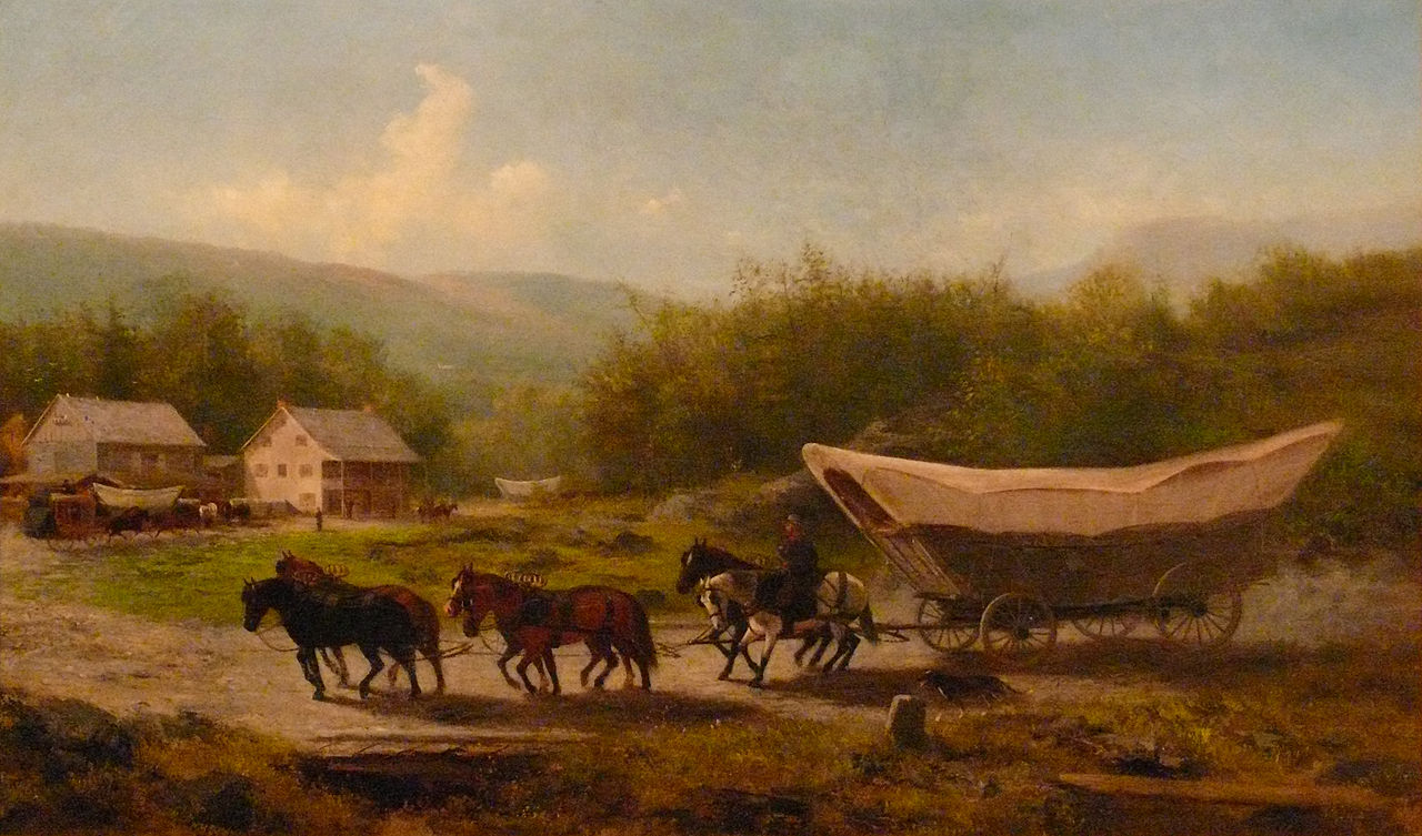 Conestoga Wagon, by Newbold Hough Trotter, 1883, State Museum of Pennsylvania