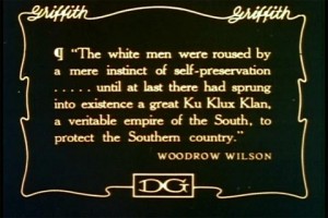 Woodrow Wilson Quote in Birth of a Nation