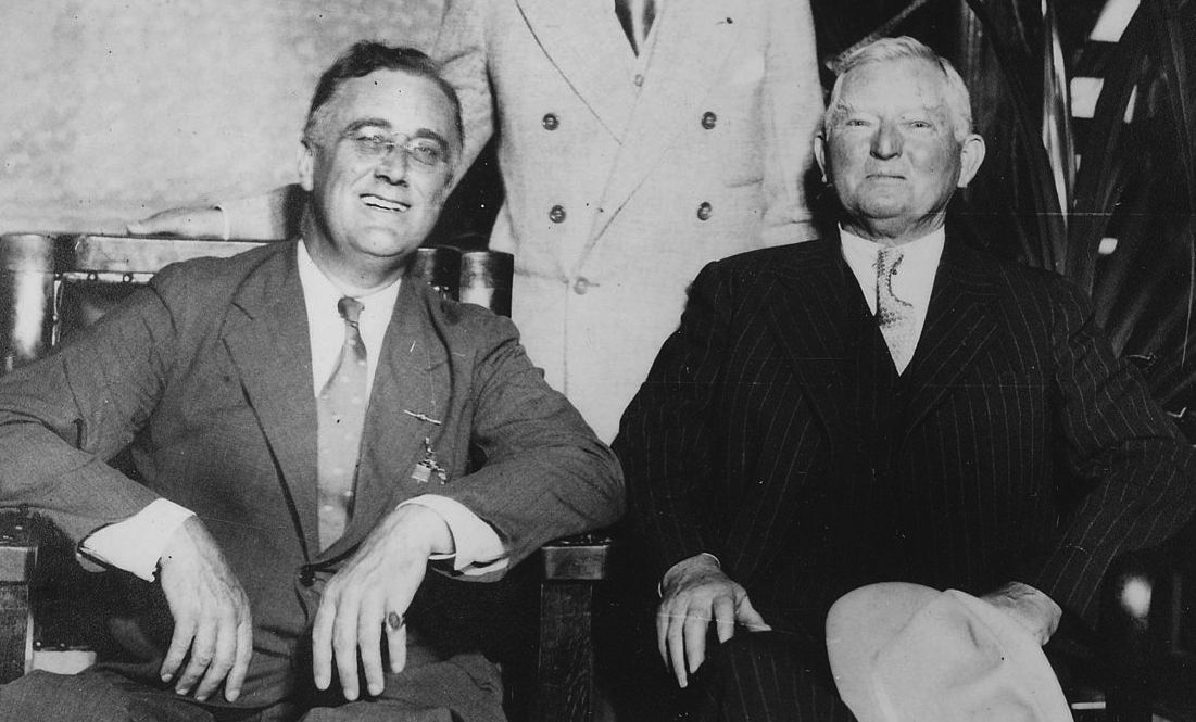 FDR With Vice-President "Cactus Jack" Garner of Texas, 1932, National Archives