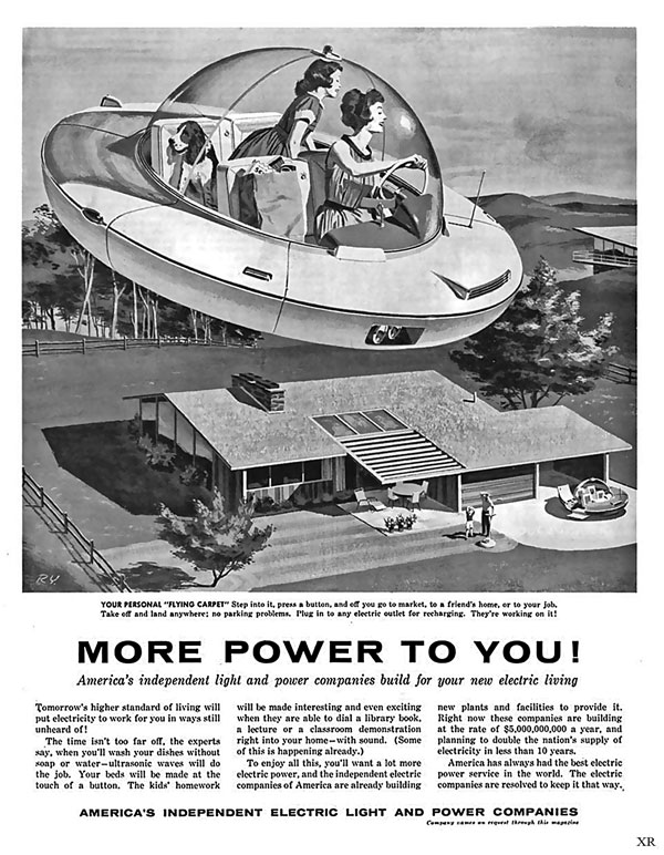 1958 Flying Electric Car Advertisement, Flickr