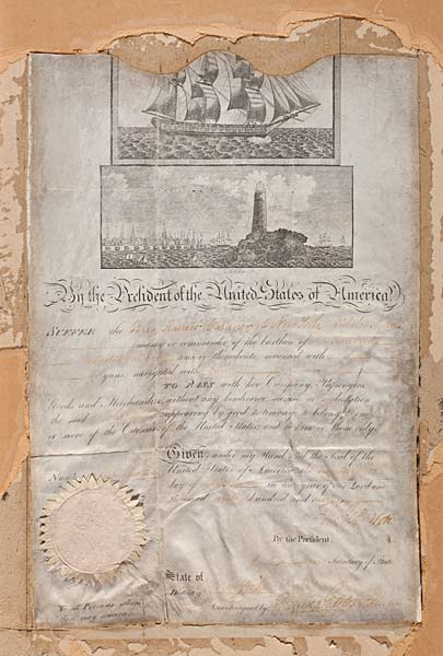 Ships Passport Signed By President Jefferson and Secretary of State Madison, ca. 1801-09, U.S. History.org