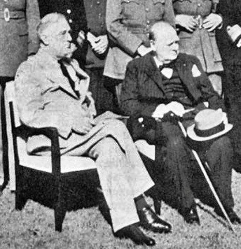FDR & Churchill @ Casablanca Conference, 1943