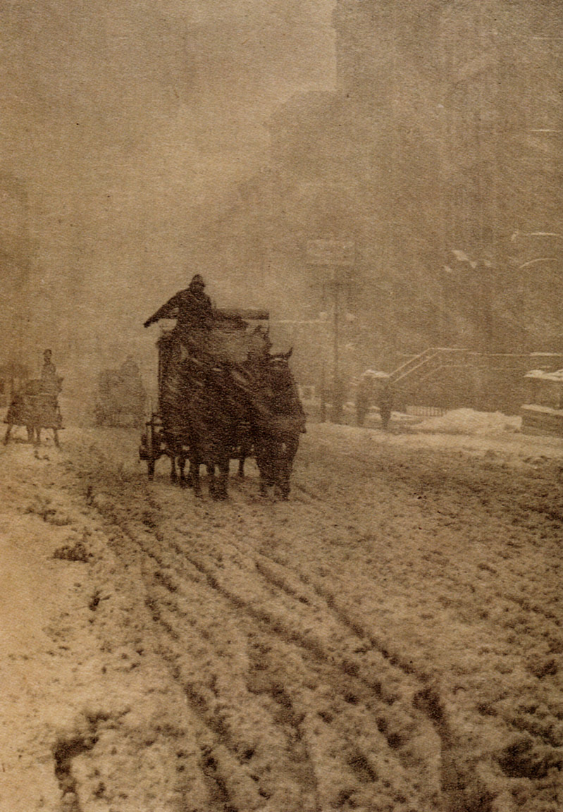 Winter - 5th Avenue, Alfred Stieglitz, 1893, From Camera Work #12