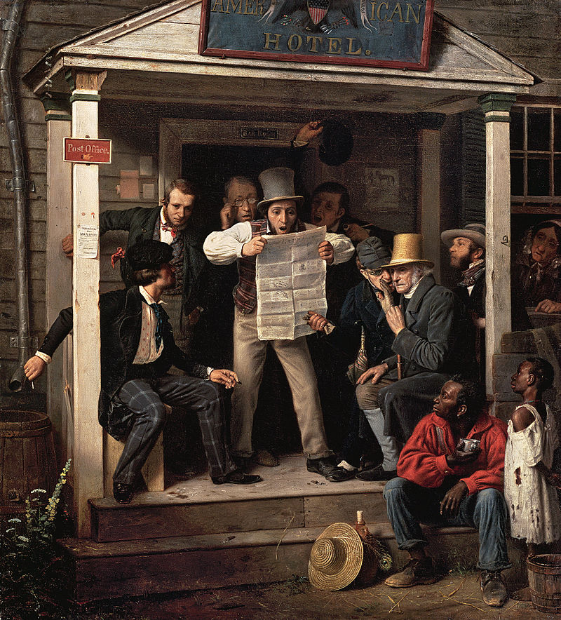 "War News From Mexico" (1848), Richard Caton Woodville, Crystal Bridges Museum of American Art, Bentonville, AR