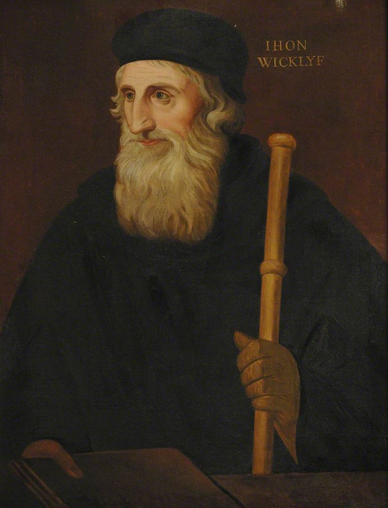 John Wycliffe, by Thomas Kirby (1775-1848), Balliol College, Oxford University