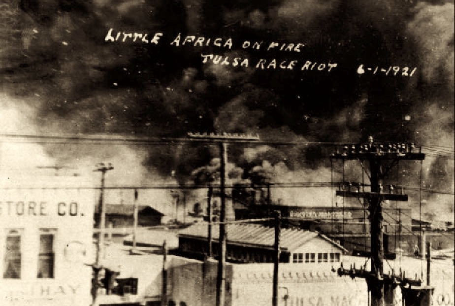 Tulsa Riot Postcard, 1921