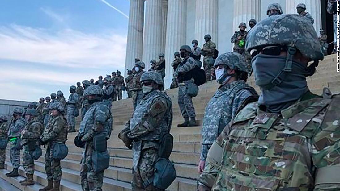National Guard Troops @ Lincoln Memorial During BLM Protests, June 2020