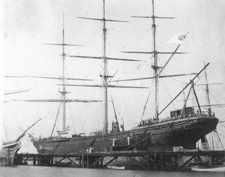 CSS Shenandoah Outside Melbourne, Australia, 1865, U.S. Navy Historical Center
