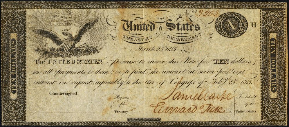 Early U.S. Treasury Note