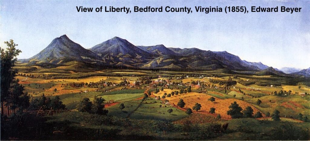 View of Liberty, Bedford County, Virginia (1855), Edward Beyer