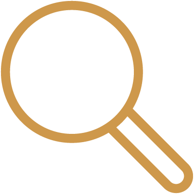 Resources Icon - picture of magnifying glass