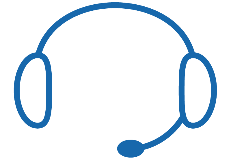 Graphic of a headset with microphone