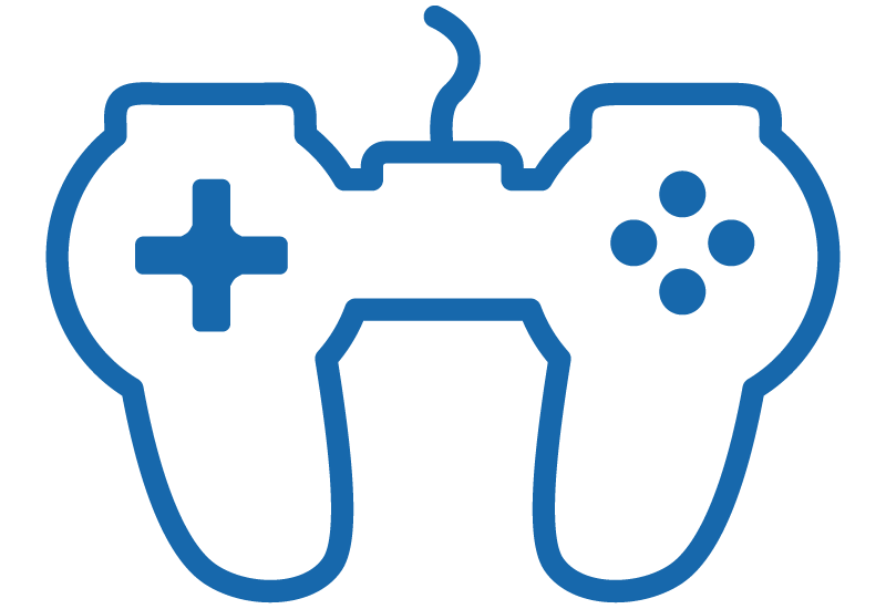Graphic of a video game controller