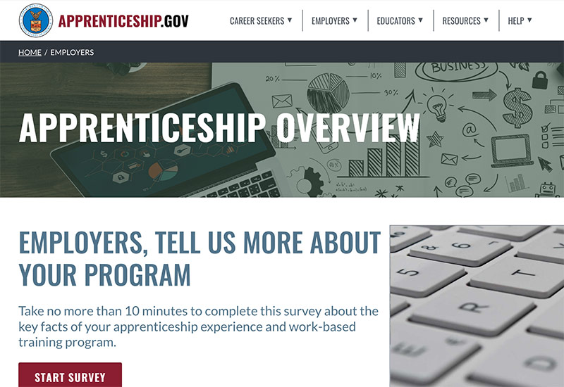 Apprenticeship.gov/employer site image