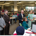 ACC's Dorado Kinney, Dr. Charles Cook, and Anne Vance discuss MATD 0421 with second lady Dr Jill Biden and Education Under Secretary Dr.Ted Mitchell.