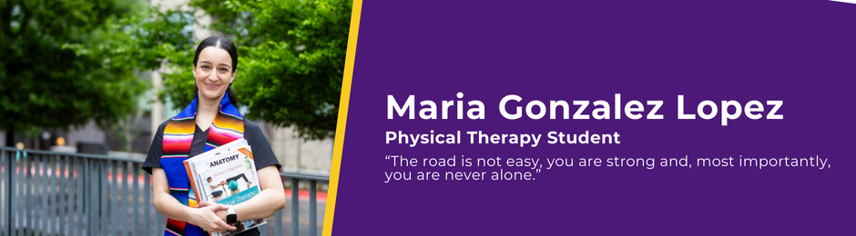 Student Maria Gonzalez Lopez studies in the Physical Therapist Assistant program.