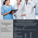 Capitol Medical Service supports Austin Community College students with affordable healthcare testing and vaccination services. In addition to N95 fit testing, students can schedule the following services at the Capitol Medical Service Occupational Health Clinic.