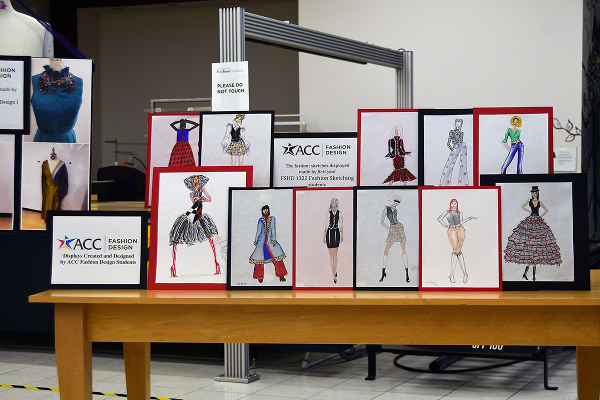 Displays by Fashion Design Students