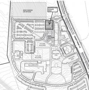 Round Rock Campus phase II map shows new parking lot on north end.