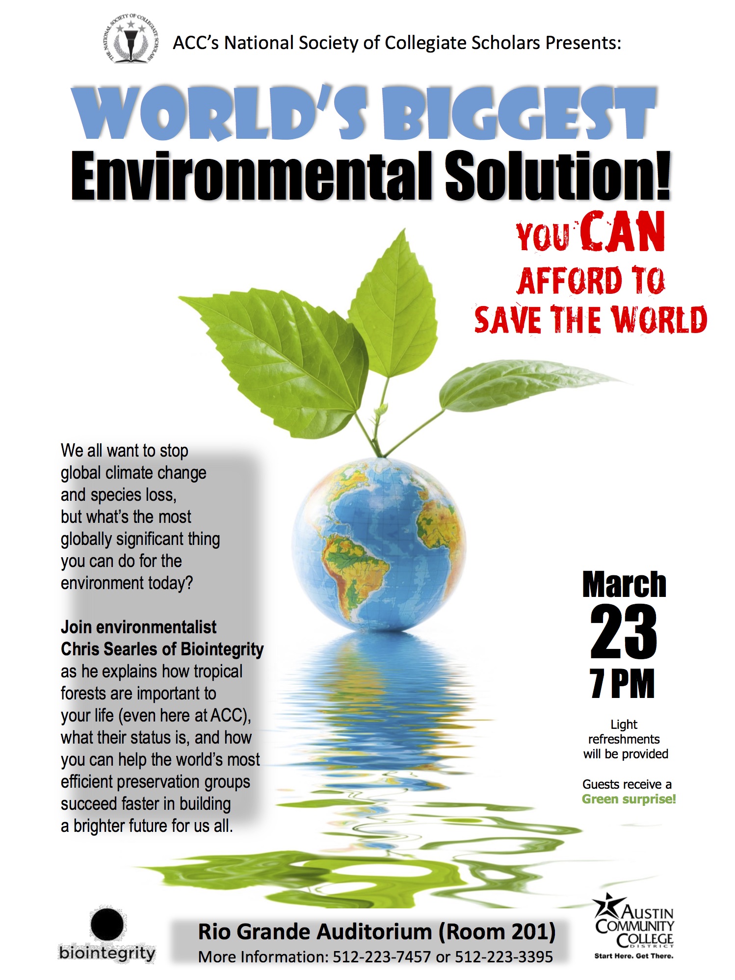 ACC hosts discussion on global environmental issues and solutions ACC