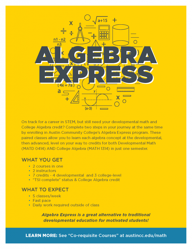 Math Department pilots fast-track developmental class options | ACC ...