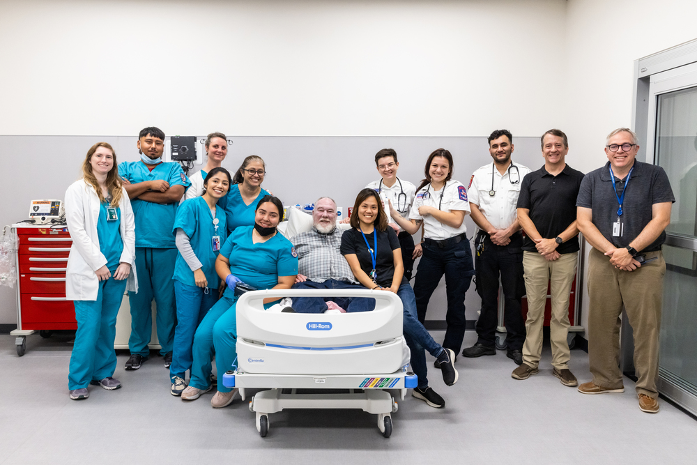EMSP and Nursing students celebrate successful interdepartmental training scenario