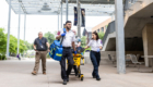 ACC EMSP students transport patients in simulation training