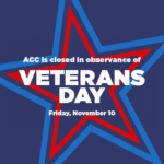 ACC Closed for Veterans Day