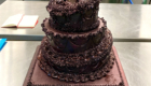 Four tiered chocolate cake