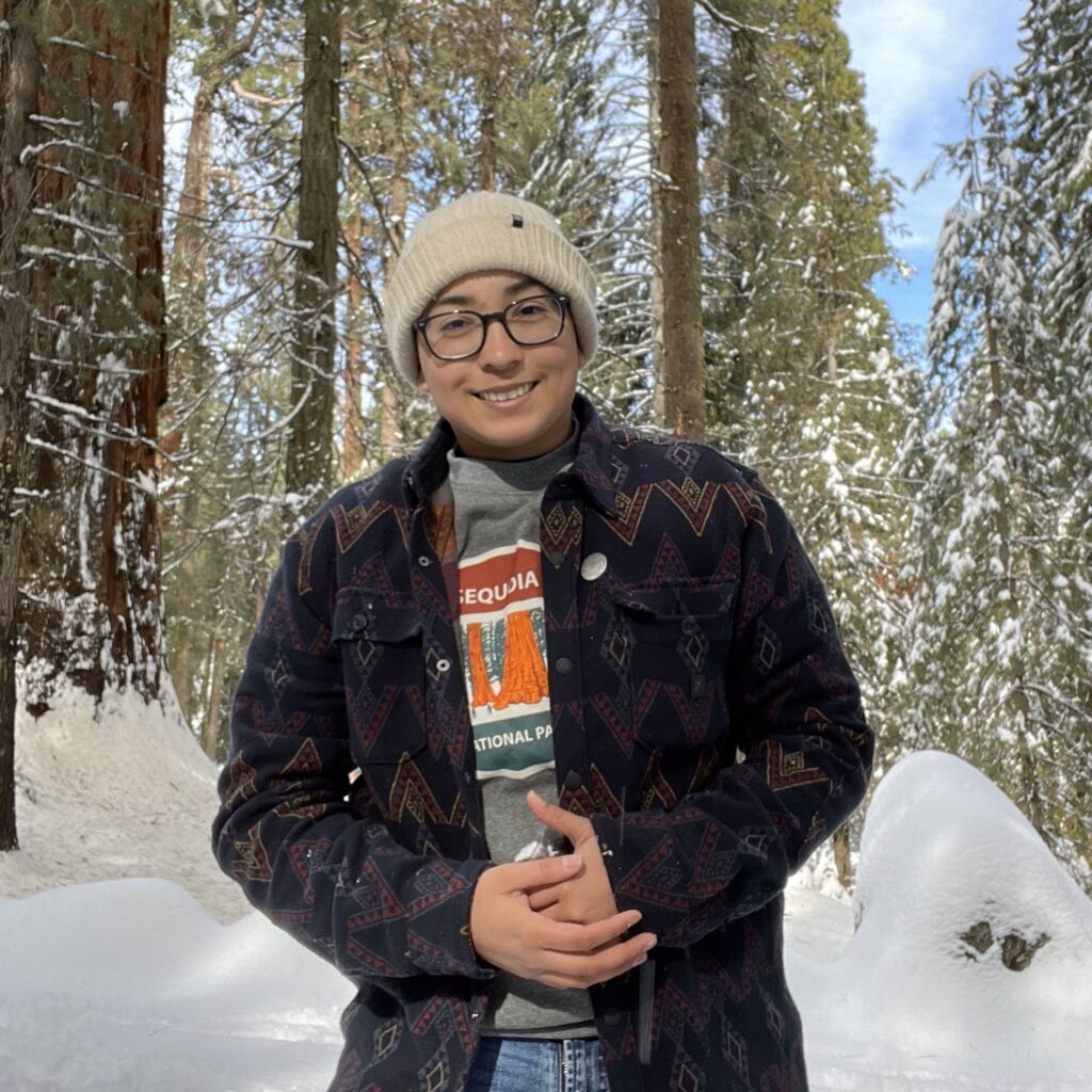 Max C. photo in snowy forrest