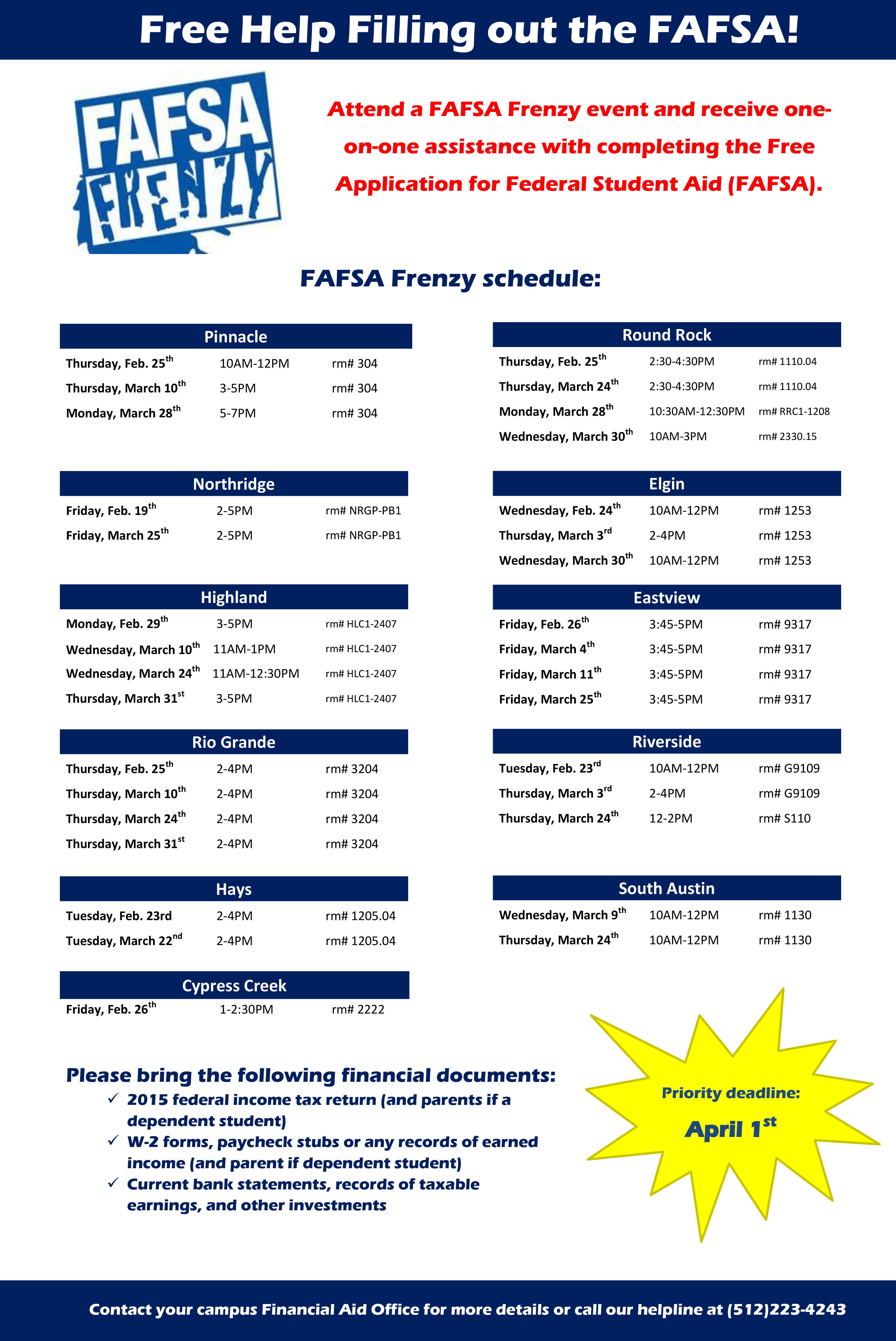 FAFSA Frenzy | March 2016