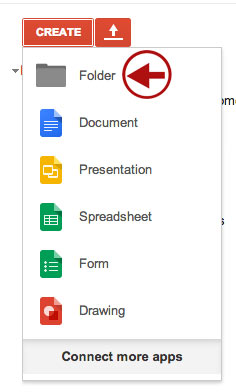 Create a folder if needed for your website documents or select a shared folder