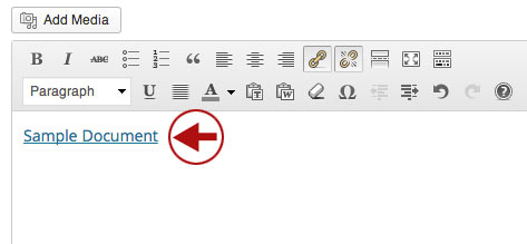 Content within WordPress is now linked to Google Drive document