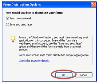 Form distribution options