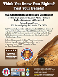 ACC Constitution Debate Day Celebration Poster
